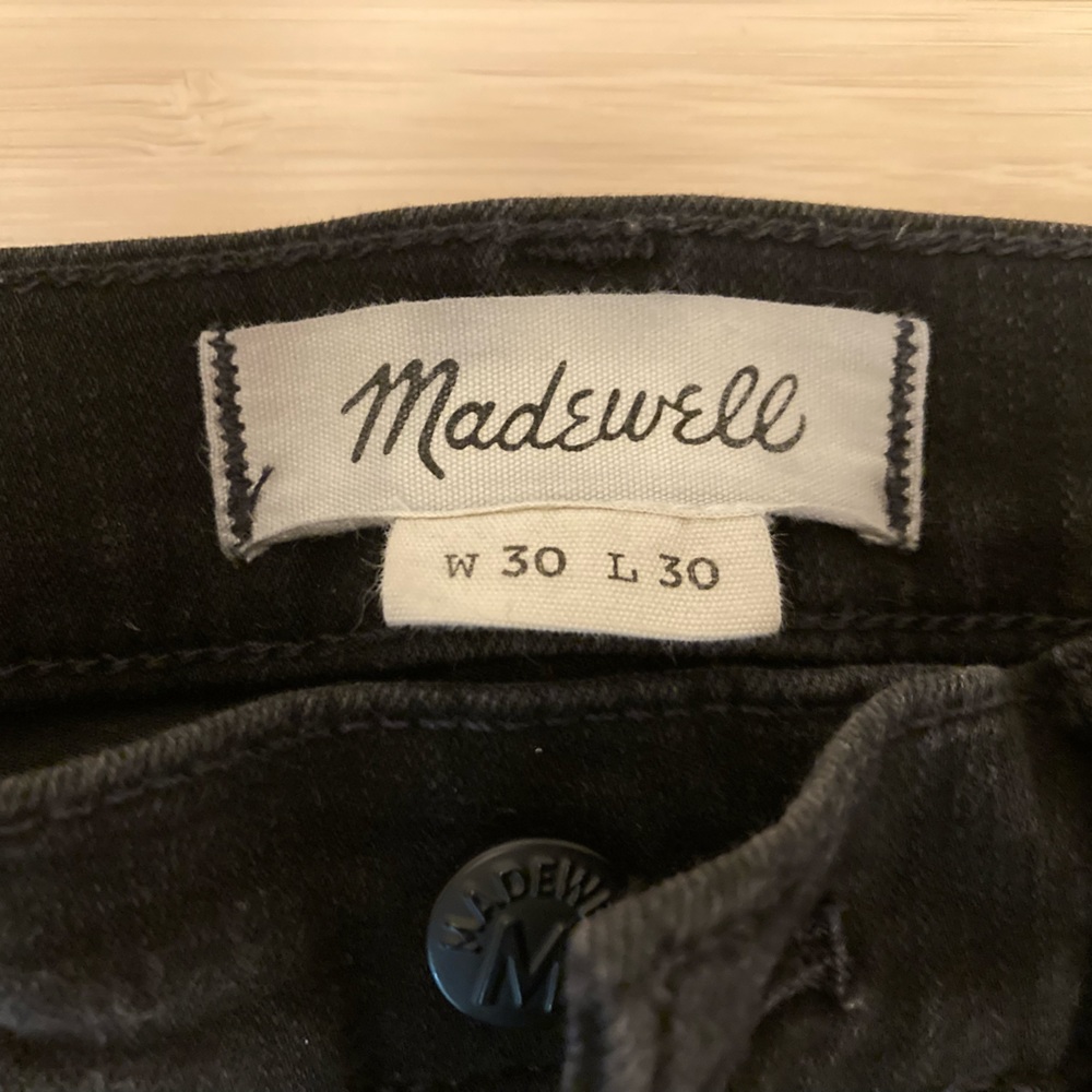 Madewell skinny jeans 30x30 washed black